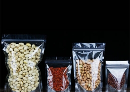 clear stand up transparant pouch bags